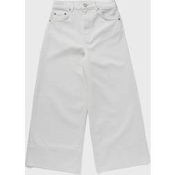Ganni White Denim Cropped Jeans