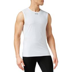 Gore WEAR Men's Windstopper Base Layer Sleeveless Shirt, Light Grey/White