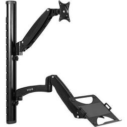 Vivo Wall Mounted Sit-Stand + Laptop Workstation, Fits