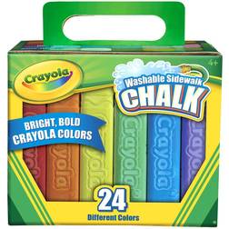 Crayola Washable Sidewalk Chalk Bold Colors 24 Pack