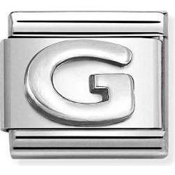 Nomination Classic Silver Letter Charm