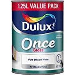 Dulux Once Wood Paint Pure Brilliant White 1.25L