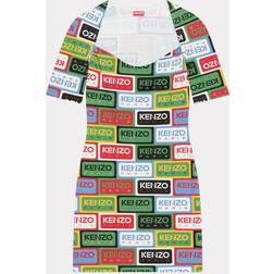 Kenzo Logo-Print Jersey Mini Dress