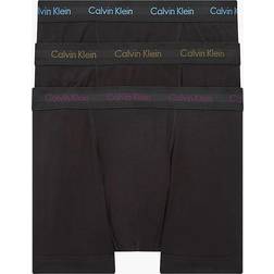 Calvin Klein Cotton Stretch Trunks 3-pack - Purple/Active Blue/Army