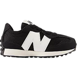 New Balance Kid's 327 Bungee Lace - Black with White