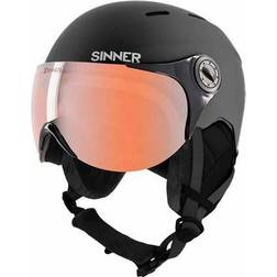 Sinner Typhoon Visor Ski Helmet Matte Black
