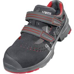 Uvex Sandale schwarz/rot x-tended support, S1P, EU-Schuhgröße: