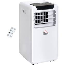 Homcom 10000 Btu Mobile Portable Air Conditioner W/ Rc White