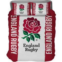 England Rugby Double 2 X Pillow Case Duvet Cover