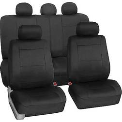 FH Group Universal Fit Car Seat Covers Full Set Black Neoprene
