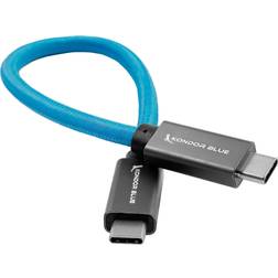 Blue USB C to USB C High Speed Cable for SSD Recording