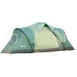 OutSunny Dome Camping Tent 5 to 6 Man Green