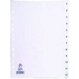 White Box A4 1-12 Polypropylene Index