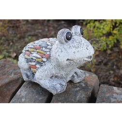 Garden Mile Frog Ornament with Stone Figurine