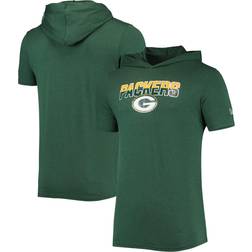 New Era Men's Heathered Green Bay Packers Team Brushed Hoodie T-Shirt