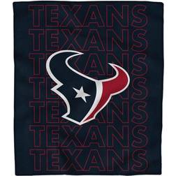 Pegasus NFL Houston Texans Echo Team Wordmark Plush Blanket