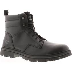 Caterpillar Mens Practitioner Mid Boot in Black Leather