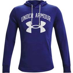 Under Armour Men's Rival Terry Big Logo Hoodie - Regal/Onyx White