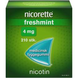 Nicorette Freshmint 4mg 210pcs Chewing Gum