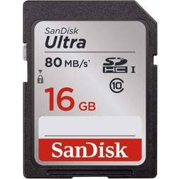SanDisk Ultra SDHC Class 10 UHS-I 80MB/s 16GB