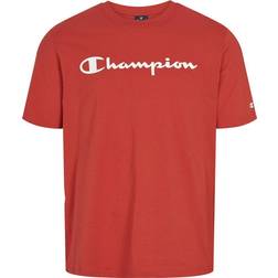Champion Herren T-Shirt American Classics Big Logo S-s, Lava Rot