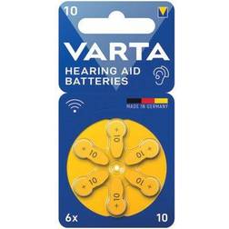 Varta Hearing Aid Batteries 10 Pack of 6 24610101416