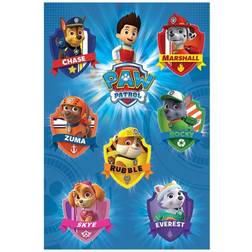 Paw Patrol Nickelodeon Crest Multicolour Maxi Poster W610mm H915mm