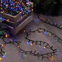 Festive 7ft Lights 1000 Multicoloured Christmas Tree