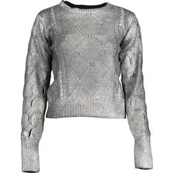Desigual Silver Cotton Sweater