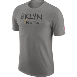 Nike Men's Heather Charcoal Brooklyn Nets 2022/23 City Edition Essential Logo T-Shirt