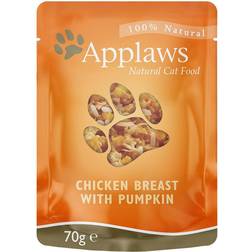 Applaws Cat Food Pouches Saver Pack 70g Chicken with Pumpkin