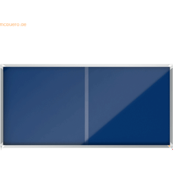 Nobo Premium Plus Blue Felt Lockable Noticeboard Display Case A4
