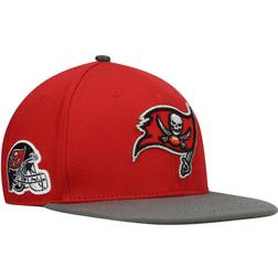 Pro Standard Men's Red/Pewter Tampa Bay Buccaneers 2Tone Snapback Hat