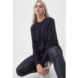French Connection Lilly Mozart Crew Neck Jumper - Utility Blue