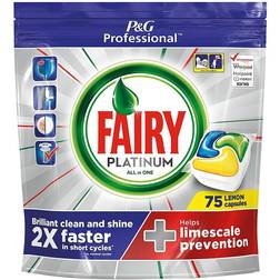 Fairy Platinum Lemon All in One Dishwasher Tablets 75-pack