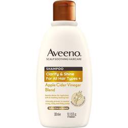 Aveeno Clarify and Shine+ Apple Cider Vinegar Blend Shampoo & Conditioner 300ml