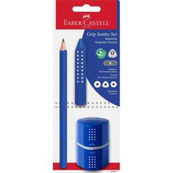 Faber-Castell Jumbo Grip Pencil Twin Sharpener Blue