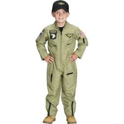 Aeromax Jr. Fighter Pilot Suit with Embroidered Cap