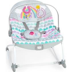 Bright Starts Infant to Toddler Baby Rocker Rosy Rainbow