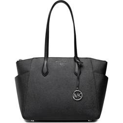 Michael Kors Marilyn Medium Saffiano Leather Tote Bag - Black