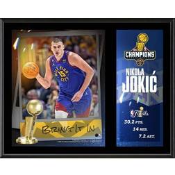 Fanatics Nikola Jokic Denver Nuggets x 15 2023 NBA Champion Sublimated Player Plaque