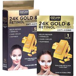 Azure 24K Gold & Retinol Anti-Aging Under Eye Luxury Patches Mask