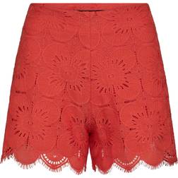 Desigual Retro lace shorts RED