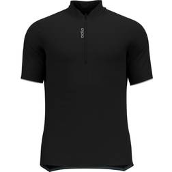 Odlo Men's Essential Half Zip Cycle Jersey, Black