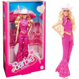 Mattel Barbie The Movie Margot Robbie as Barbie Collectible Doll in Pink Western Outfit with Cowboy Hat Barbie The Movie Doll, Margot Robbie as Barbie, Collectible Doll in Pink Western Outfit with Cowboy Hat HPK00