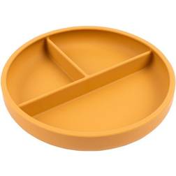 Baby Divided Silicone Suction Plate Ochre Ochre