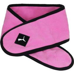Puma graphic logo pink/black fleece kids scarf hat set 840799 01