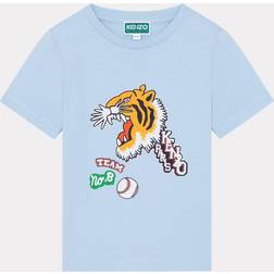 Kenzo Boy's Varsity Logo-Print Baseball Graphic T-Shirt, 6-12 40A-PEACH