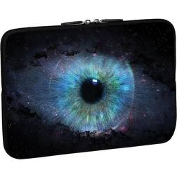 PEDEA Design Schutzhülle Notebook Tasche bis 17,3 Zoll 43,9cm Space Eye
