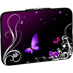 PEDEA Design Schutzhülle 15,6" Purple Butterfly